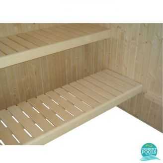 Bancheta din abachi pentru sauna uscata
