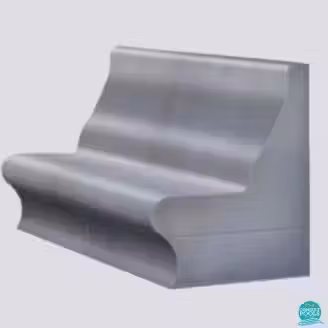 Bancheta ergonomica baie de aburi, polistiren alb, 100 * 110 * 80 cm PoolZone