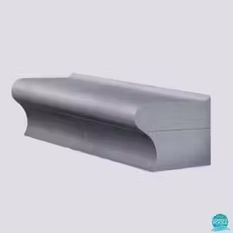Bancheta baie de aburi, fara spatar, polistiren alb, 100 * 48 * 50 cm PoolZone