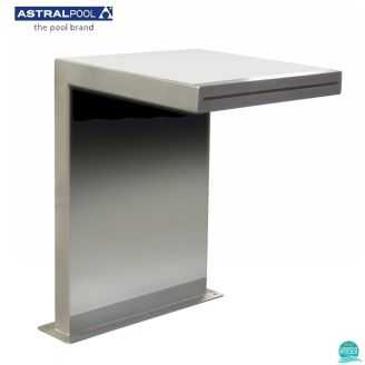 Cascada piscina model drept inox AISI-316, 470 mm * 500 mm, 2 ",h 700 mm, a 500 mm AstralPool