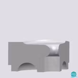 Colt baie de aburi fara spatar, polistiren alb, 55 * 45 * 95 cm PoolZone