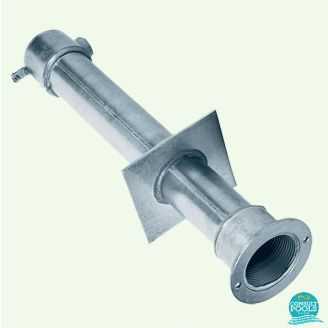 Conducta de perete inox AISI-304, 340 mm, 1 1/2"