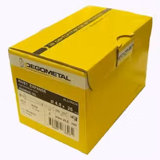 Cuie aluminiu inox expandabile  Ø4.8x 2.5 mm cutie 250 Degometal