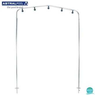 Dus piscina tip tunel cu arcada, inox AISI-304, 5 capete Astral Pool 