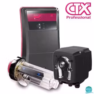 Electrolizor de sare CTX Go Salt-21pH, volum de apa 80 - 100 mc, pompa dozatoare pH, CTX Professional Spania