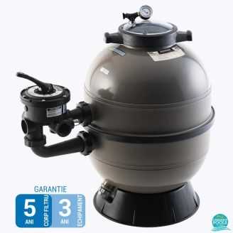 Filtru nisip Pro-HI Advance, diametru D500 mm, debit 9.5 mch, conexiune vana laterala Hayward