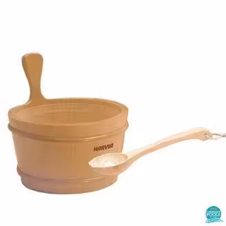 Galeata plus polonic din lemn pentru sauna uscata Harvia