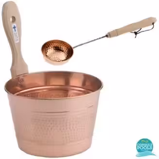 Galeata si lingura din cupru Helo set