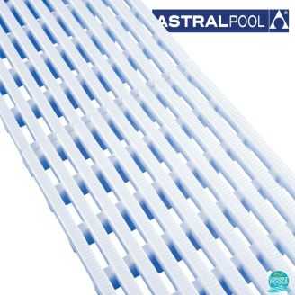 Gratar logitudinal piscina, latime 195 mm, inaltime 22 mm, compozitie PP, culoare alb, AstralPool Spania