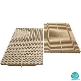 Gratar piscina perimetral bej abs 195 mm 34190RAL1015