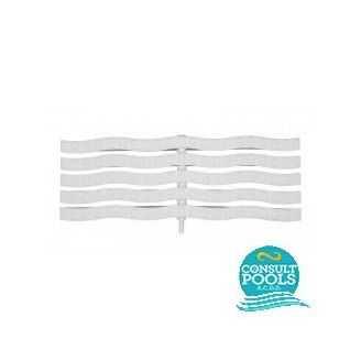 Gratar piscina perimetral polipropilena 245 x 20 mm