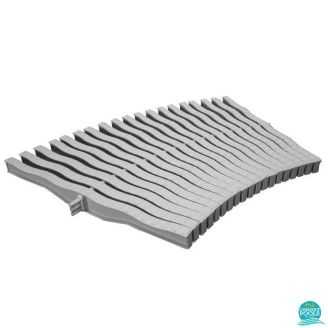 Gratar piscina perimetral polipropilena 295 x 20 mm