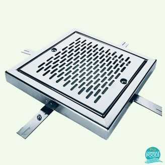 GrilaJ scurgere din inox AISI-316, 400 * 400 mm, 83 mc/h