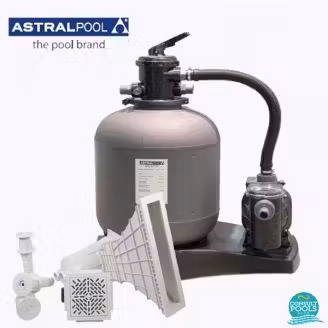 Kit echipament piscina Galactic volum 64 mc, Norm, debit sistem filtrare 8 mc/h, conexiune D50 AstralPool Spania