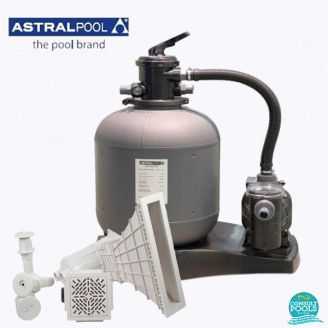 Kit echipament piscina Galactic volum 48 mc, Norm, debit sistem filtrare 6 mc/h, conexiune D50 AstralPool Spania