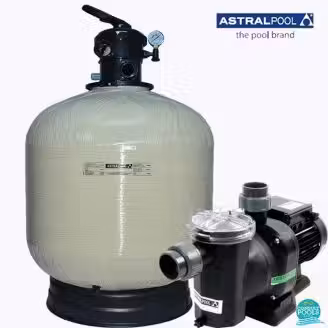 Kit echipament piscina volum 80 mc Astral Pool, debit 14 mc/h, filtru Ivory 66245, pompa Sena 25465, 220 V, IS80