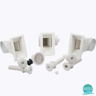Kit elemente de montaj piscina pentru 108 mc apa, sifon rotund