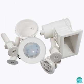 Kit elemente de montaj piscina pentru 40 mc apa, iluminare LED RGB 22 W, AstralPool Spania