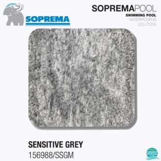 Liner PVC 1.5 mm Sensitive Grey 3D, grosime 1.5 mm, latime 1.65 m, Colectia 3D, Italia