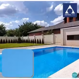 Liner piscina Adriatic Blue, PVC grosime 1.5 mm, latime 1.65 m colectia Unicolor AstralPool