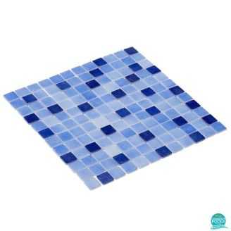 Mozaic piscina mixt albastru deschis HVZ117