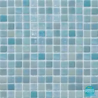 Mozaic piscina mixt bleu sidef