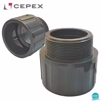 Niplu PVC U D75 2 1/2" FE Cepex