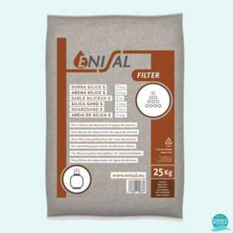 Nisip material filtrant pentru piscina granulometrie 0.5 - 1.0 mm, ambalaj 25 kg Enisal