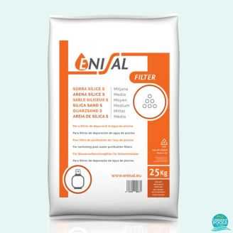 Nisip material filtrant pentru piscina granulometrie 1.0 - 2.0 mm Enisal