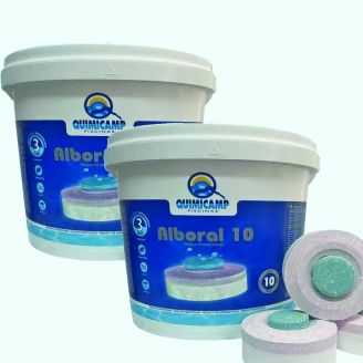 Pachet Clor multifunctii Alboral 10 efecte, tableta multifunctionala 250 gr, 83 % QP 2X5 kg