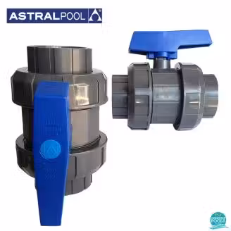 Robinet PVC U D50 cu bila Astral Pool 