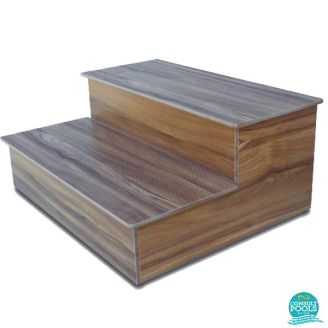 Scara spa, lemn sintetic, 2 trepte, culoare Creek , Astral Pool