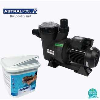 Set pompa piscina Victoria Plus 11 mc/h, plus clor lent granule 5 kg, Astral Pool