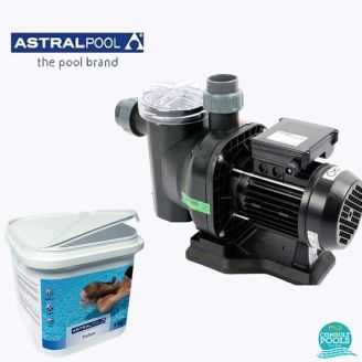 Pachet pompa piscina Sena 8.5 mc/h, plus clor lent granule 5 kg, AstralPool