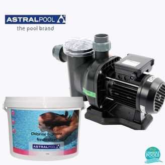 Pachet pompa piscina Sena 7 mc/h, plus neutralizator 6 kg, AstralPool