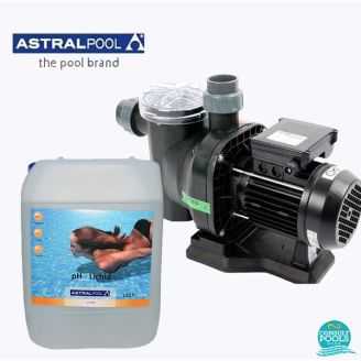 Pachet pompa piscina Sena 8.5 mc/h, plus ph minus lichid 10 l, AstralPool