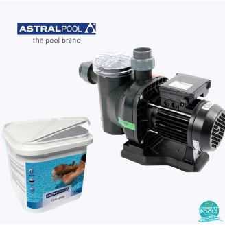 Pachet pompa piscina Sena 9 mc/h, plus clor rapid tablete 5 kg, Astral Pool