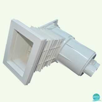 Skimer piscina abs, capacitate 17.5 l cu rama, dimensiuni rama 296 * 228 mm, conexiune 1 1/2" sau 2", capac patrat, gat reglabil, deschidere standard Astral Pool
