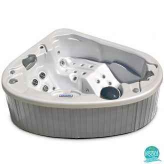 Spa Corner, cabinet lemn, jet inox, acoperire Astral Pool 