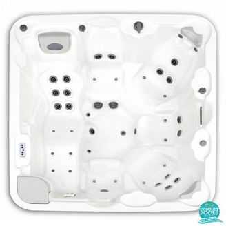 Spa Thalassa, ingropat, jet inox, lumini, acoperire Astral Pool 