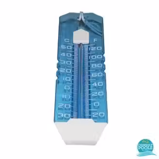 Termometru albastru clasic piscina