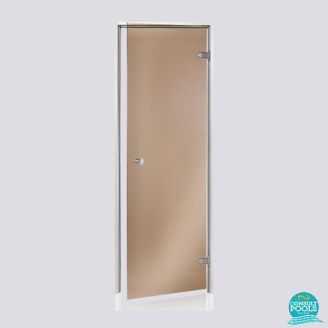 Usa baie de aburi, sticla bronz, dimensiuni 189 * 79 cm, rama din aluminiu Harvia