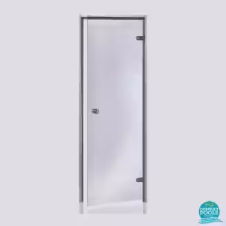 Usa baie de aburi, sticla , dimensiuni 189 * 79 cm, rama din aluminiu Harvia