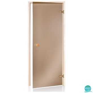 Usa sauna uscata, sticla bronz, dimensiuni 189 * 89 cm, rama pin Harvia 