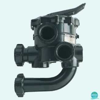 Vana multiport laterala cu 6 cai D63 2", Hayward pentru filtru piscina