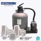 Kit echipament piscina Galactic volum 90 mc, debit sistem filtrare 14 mc/h, conexiune D50 AstralPool Spania
