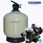 Kit echipament piscina volum 80 mc Astral Pool, debit 14 mc/h, filtru Ivory 66245, pompa Sena 25465, 220 V, IS80