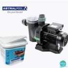 Pachet pompa piscina Sena 14 mc/h, plus clor triplex multi actiune 250 gr 5 kg, AstralPool